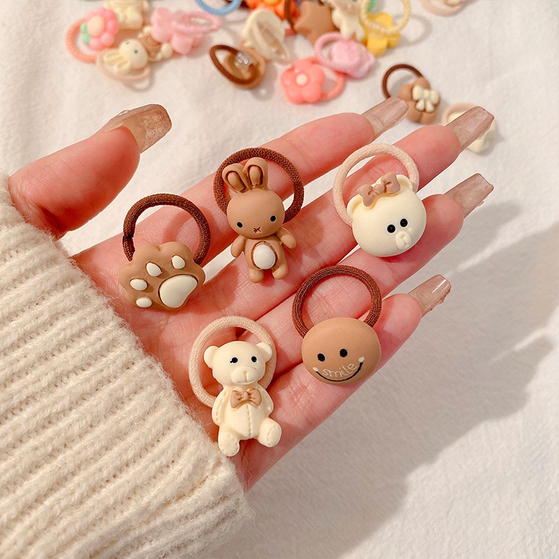 10 dây buộc tóc cao su phong cách Hàn Quốc dễ thương cho trẻ em