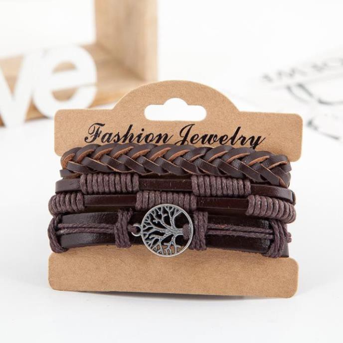 Set Vòng Đeo Tay Nam Nữ, Handmade, Retro – Vintage, Âu Mỹ, Mạnh mẽ, Cá Tính, mẫu Cành Cây M.a Quái