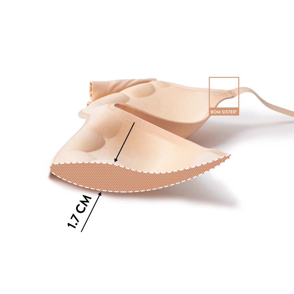 Áo Lót Mút Độn Chân Ngực Su Đúc Không Gọng Dây Áo Liền Nâng Ngực Tự Nhiên BOM SISTER A219 | BigBuy360 - bigbuy360.vn