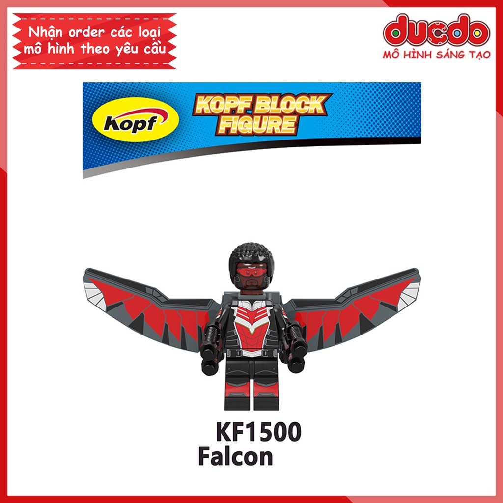 Minifigures nhân vật trong Marvel Winter Soldier Falcon - Đồ chơi Lắp ghép Xếp hình Mini Mô hình Iron Man Kopf KF6135