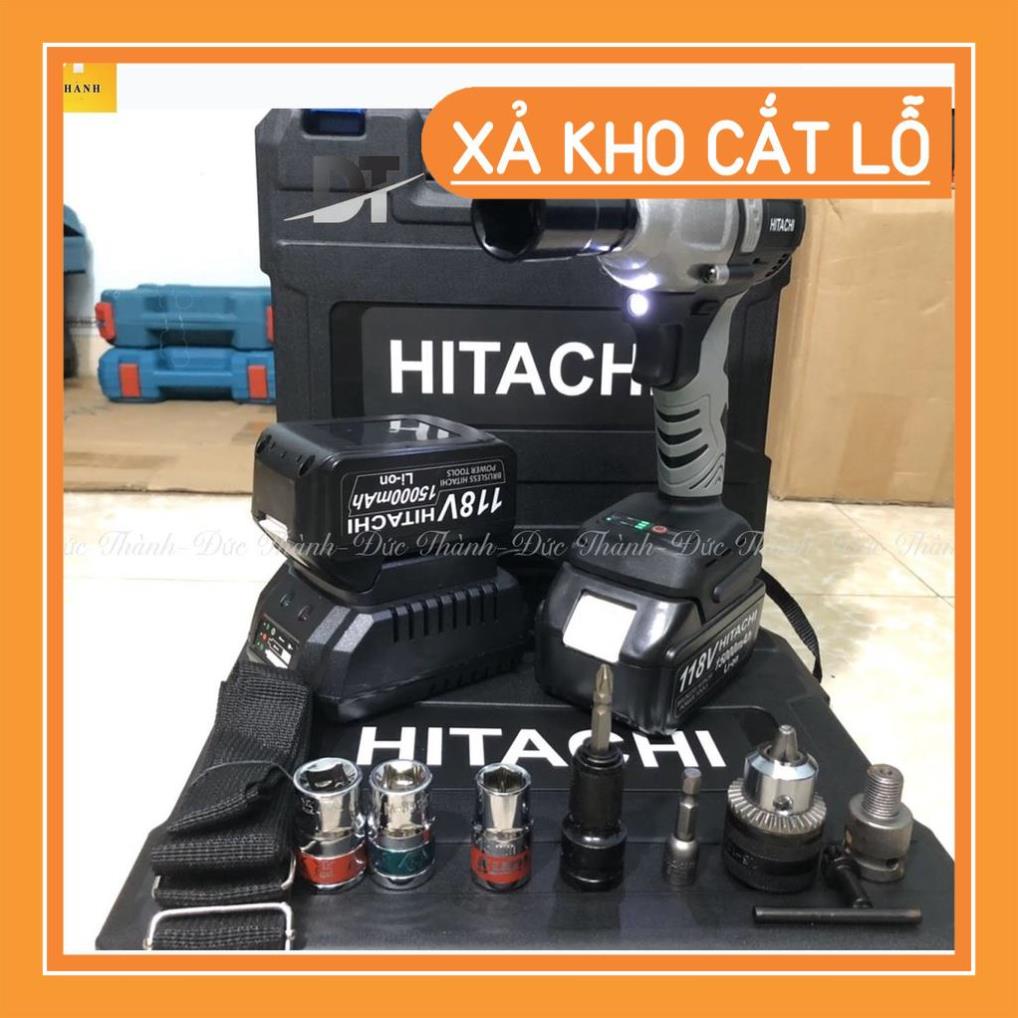 Máy siết bu lông, Máy bắn vít không chổi than Hitachi 118V