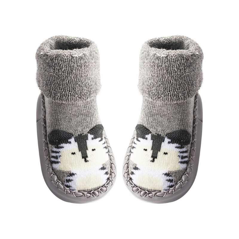 Vớ Cotton Dày Dặn Mềm Mại Ấm Áp Chống Trượt Cho Bé