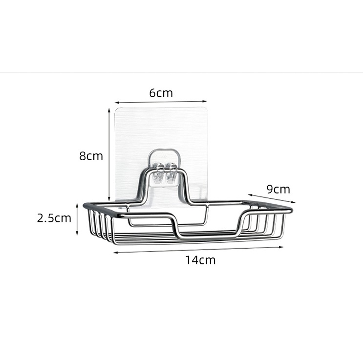 Kệ Để Xà Bông Inox Dán Tường - Inox 304 Sáng Bóng, Bền Đẹp, Sang Trọng - OENON