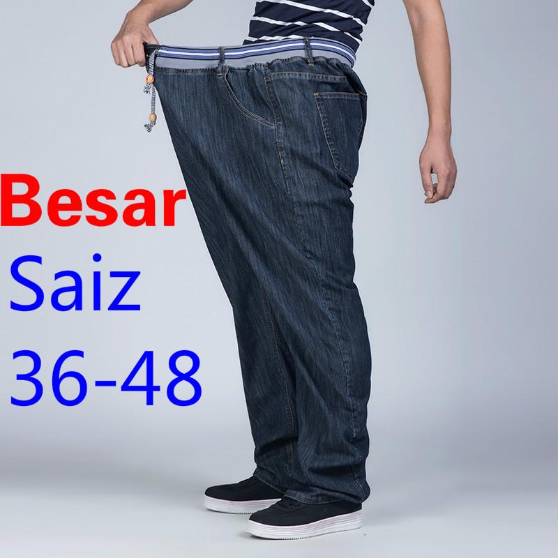 【85-145kg mặc quần jean nam chất lượng cao size lớn