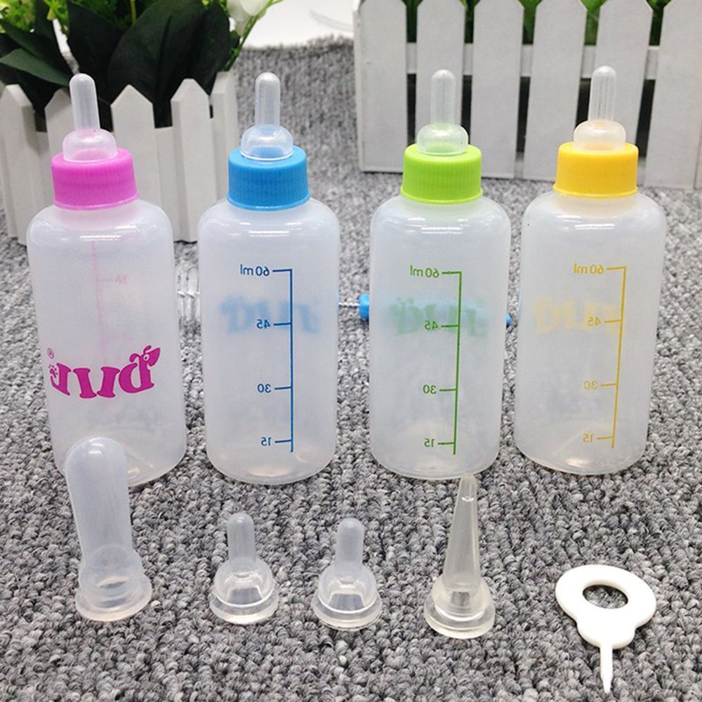 1 Bình Sữa 60ml Kèm Cọ Vệ Sinh Cho Thú Cưng