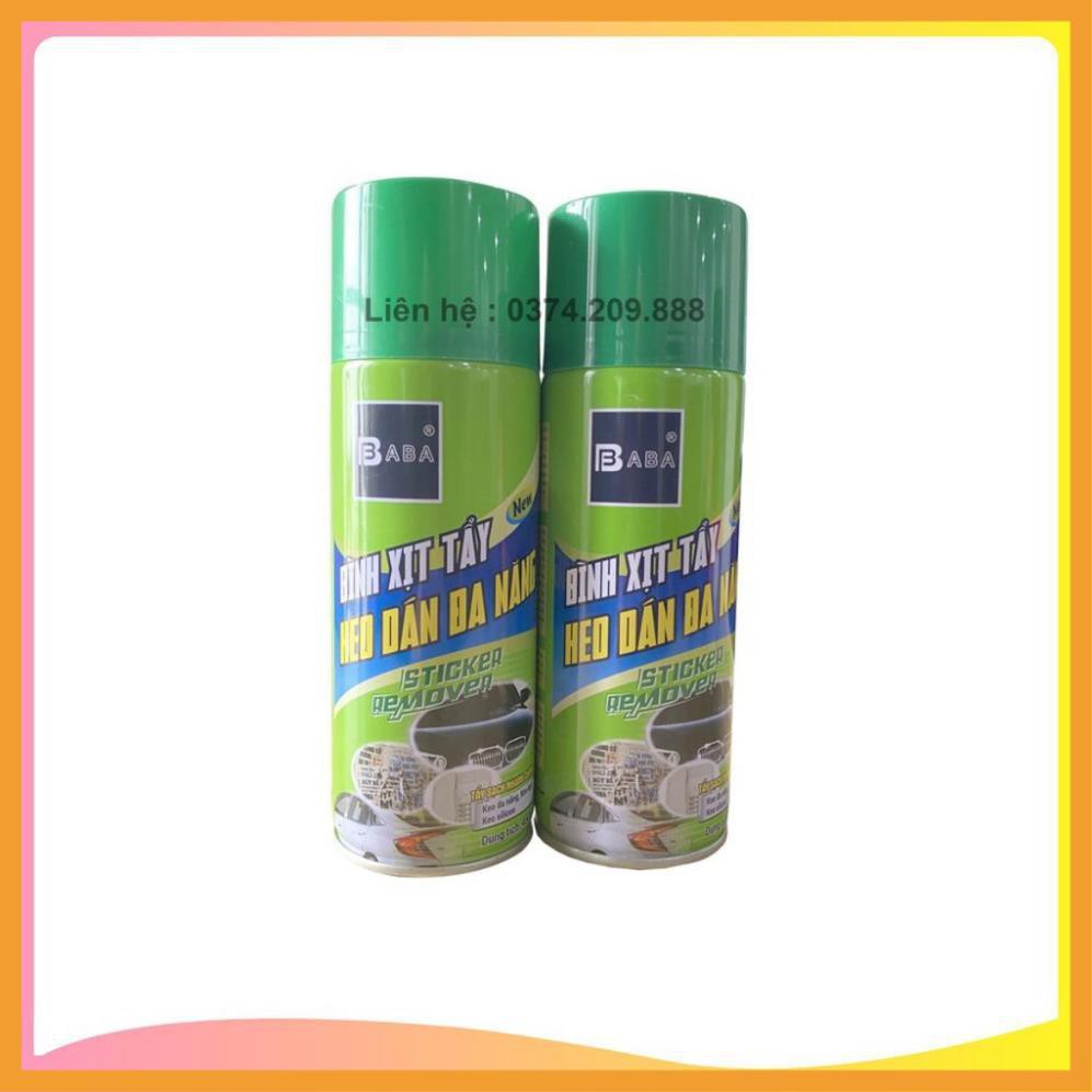 Dung dịch tẩybăng dính BOTNY Sticker Remover 450ml, bình xịt loại bỏ decal, vết keo dính lâu ngày - Vạn Dặm Bình An