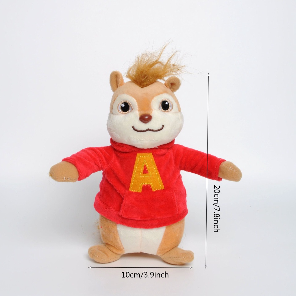 20cm Cute Alvin and The Chipmunks Theodore Simon Plush Stuffed Animal Doll Toy Gift