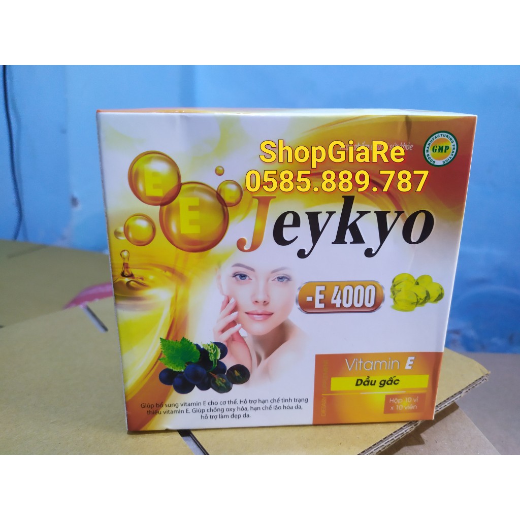 Jeykyo E 4000 bổ sung Vitamin E chiết xuất từ lô hội chống oxy hóa, chống lão hóa da, bổ sung vitamin e, sáng da | BigBuy360 - bigbuy360.vn