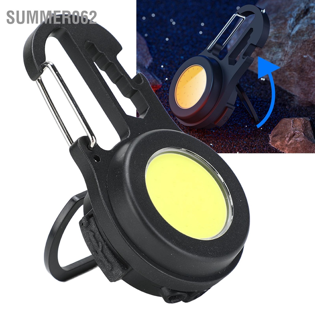 Móc Khóa Đèn Pin 4 Mức Độ Sáng Loại C Sạc Nhanh Bỏ Túi Tiện Lợi Dành Cho Nhà Cửa / Ngoài Trời
