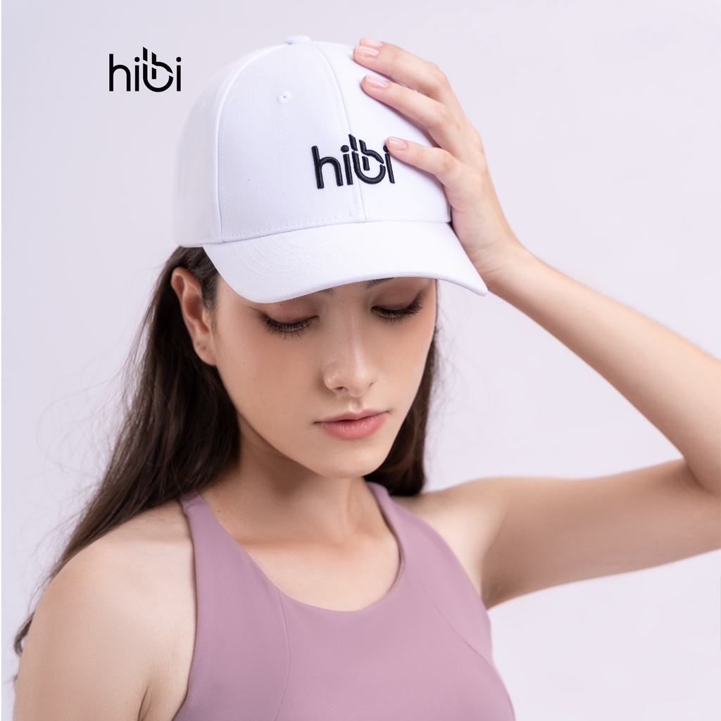 Mũ lưỡi trai thể thao 6 múi Hibi Sports A006 ôm đầu thêu 3D chữ basic, vải kaki cao cấp