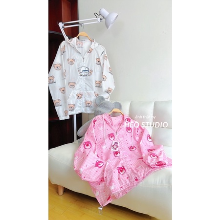 Áo Khoác Dù Gấu Dễ Thương Hèo Studio (Ảnh Thật + Video)