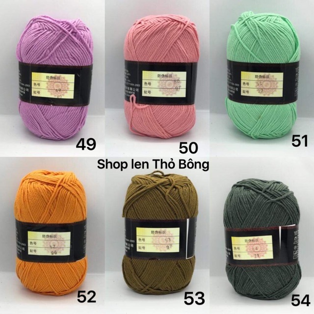 Len milk cotton loại 1