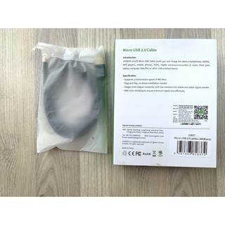 Cáp Sạc Micro USB 1,5M Chính Hãng Ugreen 10837