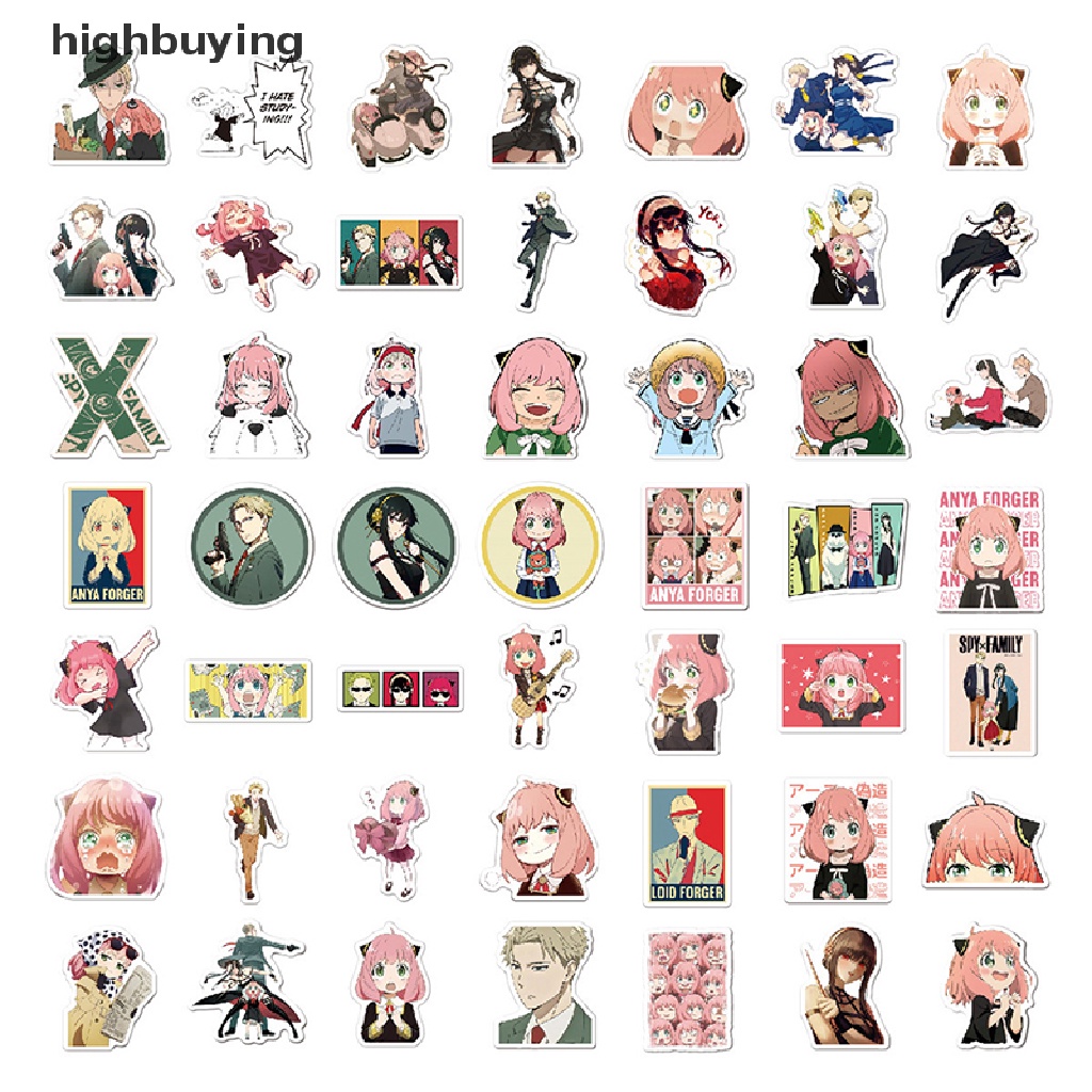 Set 100 Sticker Phim Hoạt Hình SPY x FAMILY