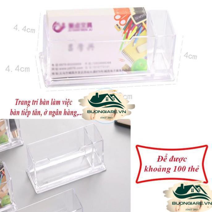 Hộp nhựa trong suốt đựng name card đựng danh thiếp tiện dụng