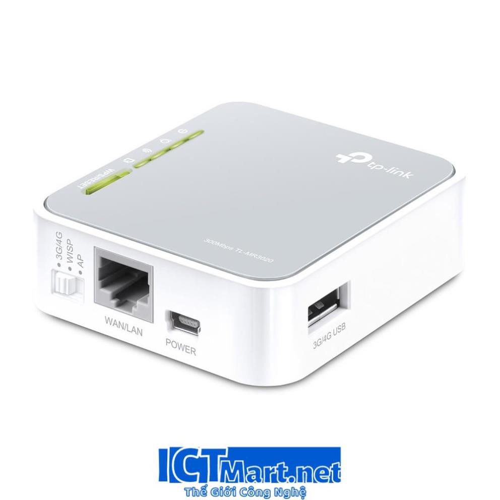 TP-Link Cục phát wifi di động 3g/4g Chuẩn N 150Mbps TL-MR3020 - Hãng phân phối chính thức