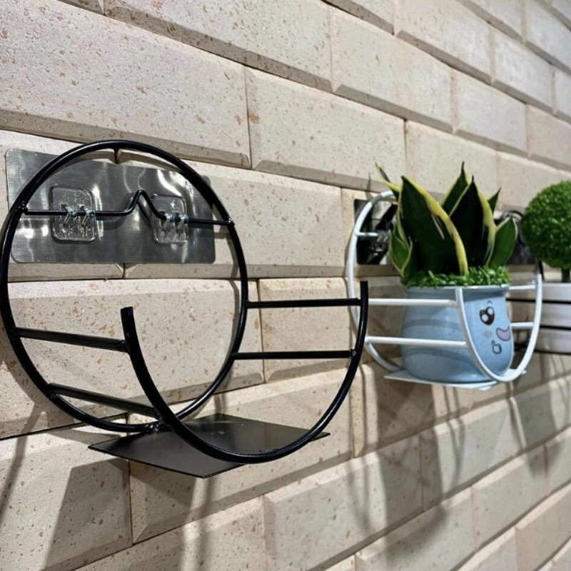 Kệ giá treo tường (BÁN NGUYỆT) dán tường cường lực, siêu chắc, đồ dùng trang trí nhà cửa