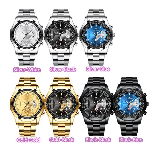 Đồng Hồ Thạch Anh FNGEEN S001 Thời Trang Lịch Lãm Cho Nam