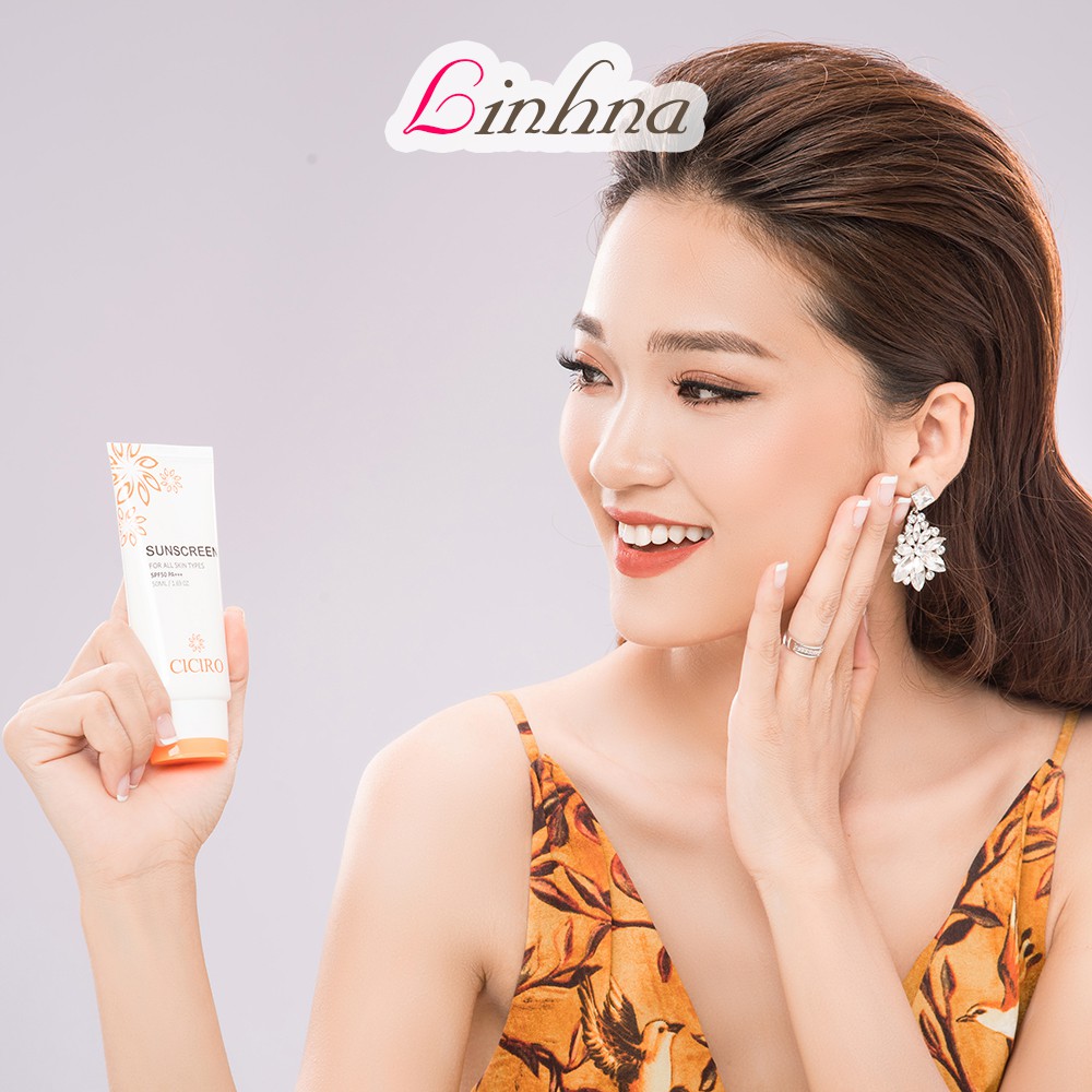 Kem chống nắng cho da dầu, da mụn, da khô, da nhạy cảm Hàn Quốc Ciciro Sunscreen, chống nắng toàn thân khỏi tia cực tím