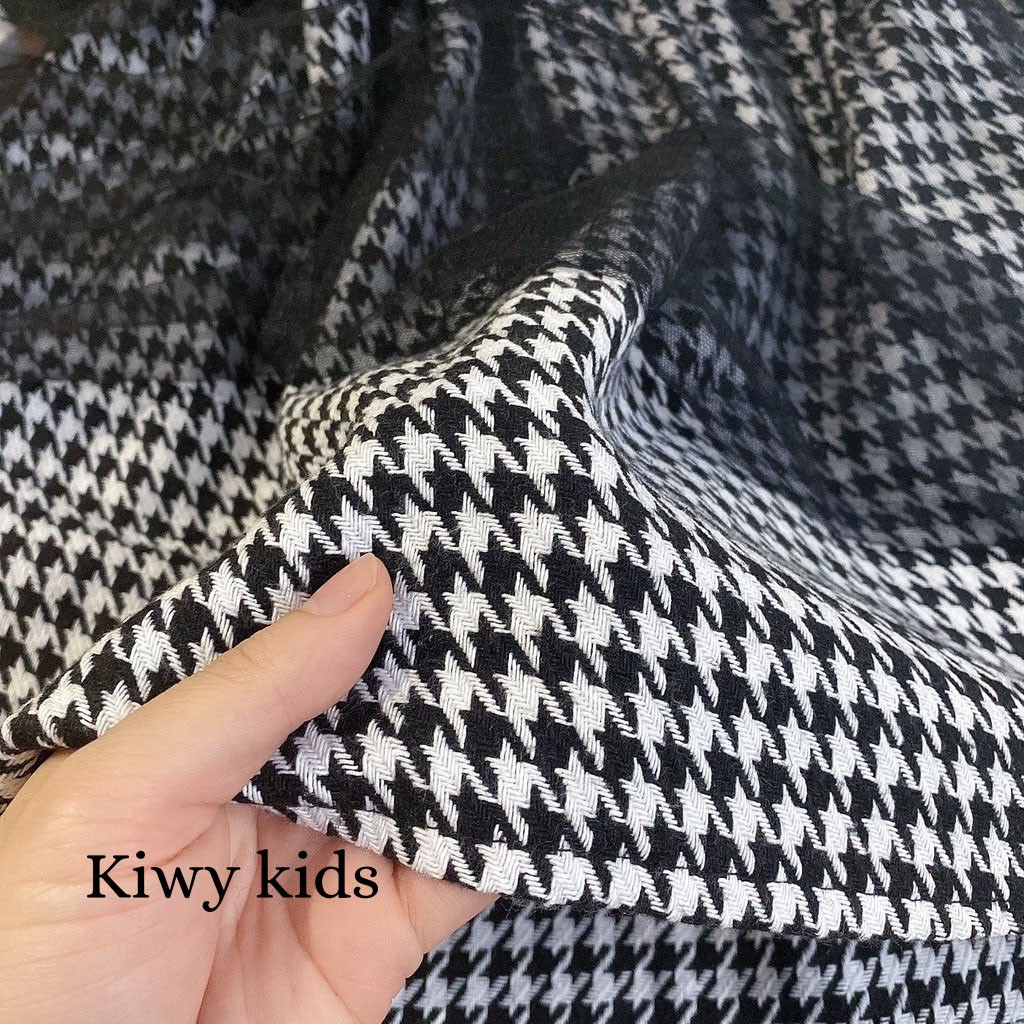 Váy bé gái Kiwy kids chất liệu dạ Tweed và áo len liền Kids21 cho bé từ 1 đến 5 tuổi