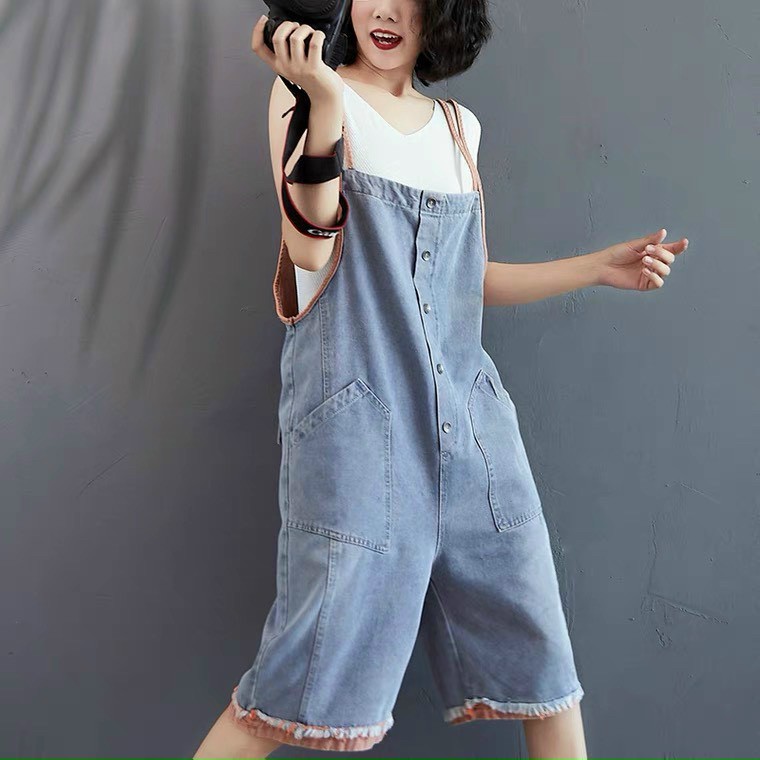 Yếm jean HANOIJEAN - Yếm váy jean nữ 2 dây cao cấp hàng vnxk | BigBuy360 - bigbuy360.vn