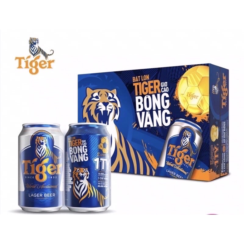 [Mã 157FMCGSALE giảm 8% đơn 500K] Thùng Bia Tiger 24 Lon 330ml