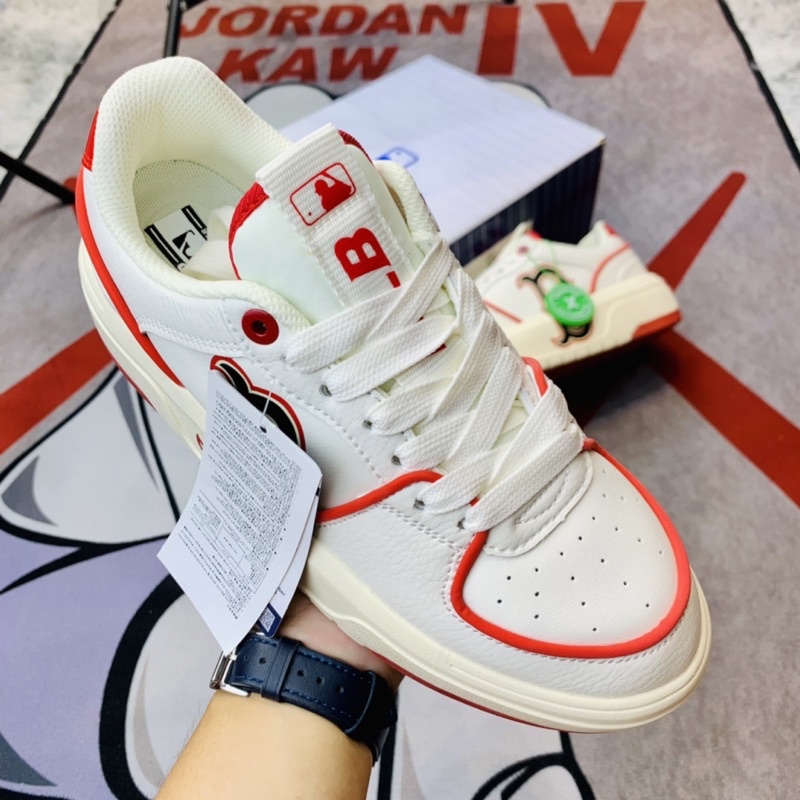 Giày thể thao cổ thấp MLB Chunky Liner Red Boston Hàng SC