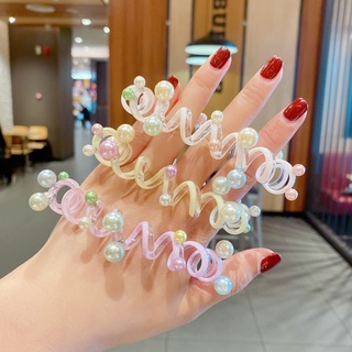 🌈Dây Cột Tóc Dày Dặn Đính Hạt Ngọc Trai Dễ Thương
