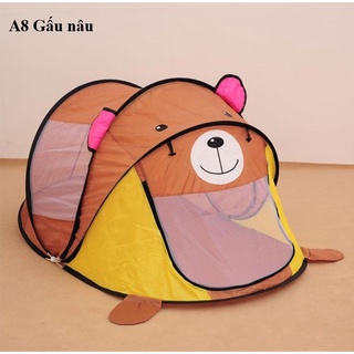 Lều cho bé tự bung hình thú ngộ nghĩnh Cho Bé Trai Và Bé Gái vui chơi dành cho bé ngủ