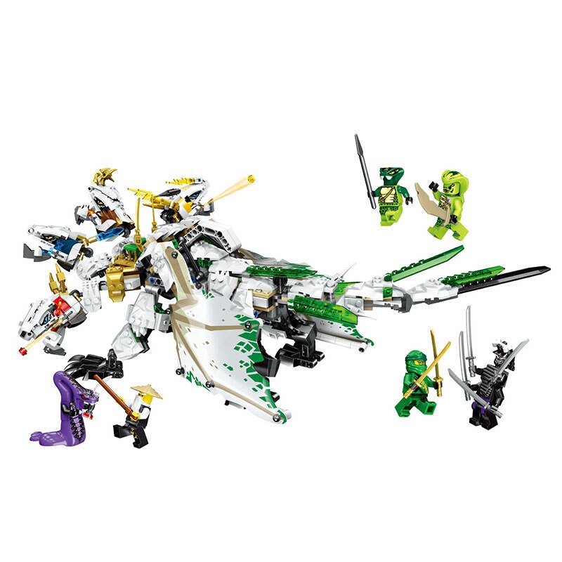 Đồ chơi giáo dục Lắp Ráp mô hình  Ninja The Ultra Dragon Mecha 82201 4031