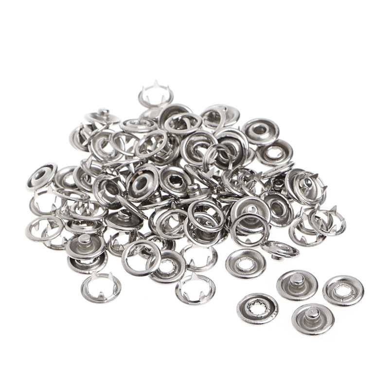 Kìm bấm khoen tròn 9.5mm bằng kim loại kèm khoen bấm