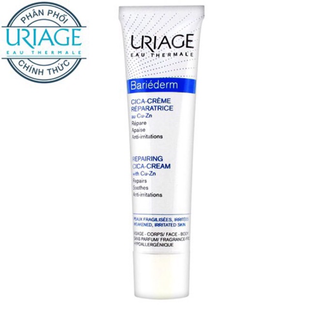 URIAGE KEM CHĂM SÓC DA KÍCH ỨNG BARIEDERM CICA-CREME - 40ML