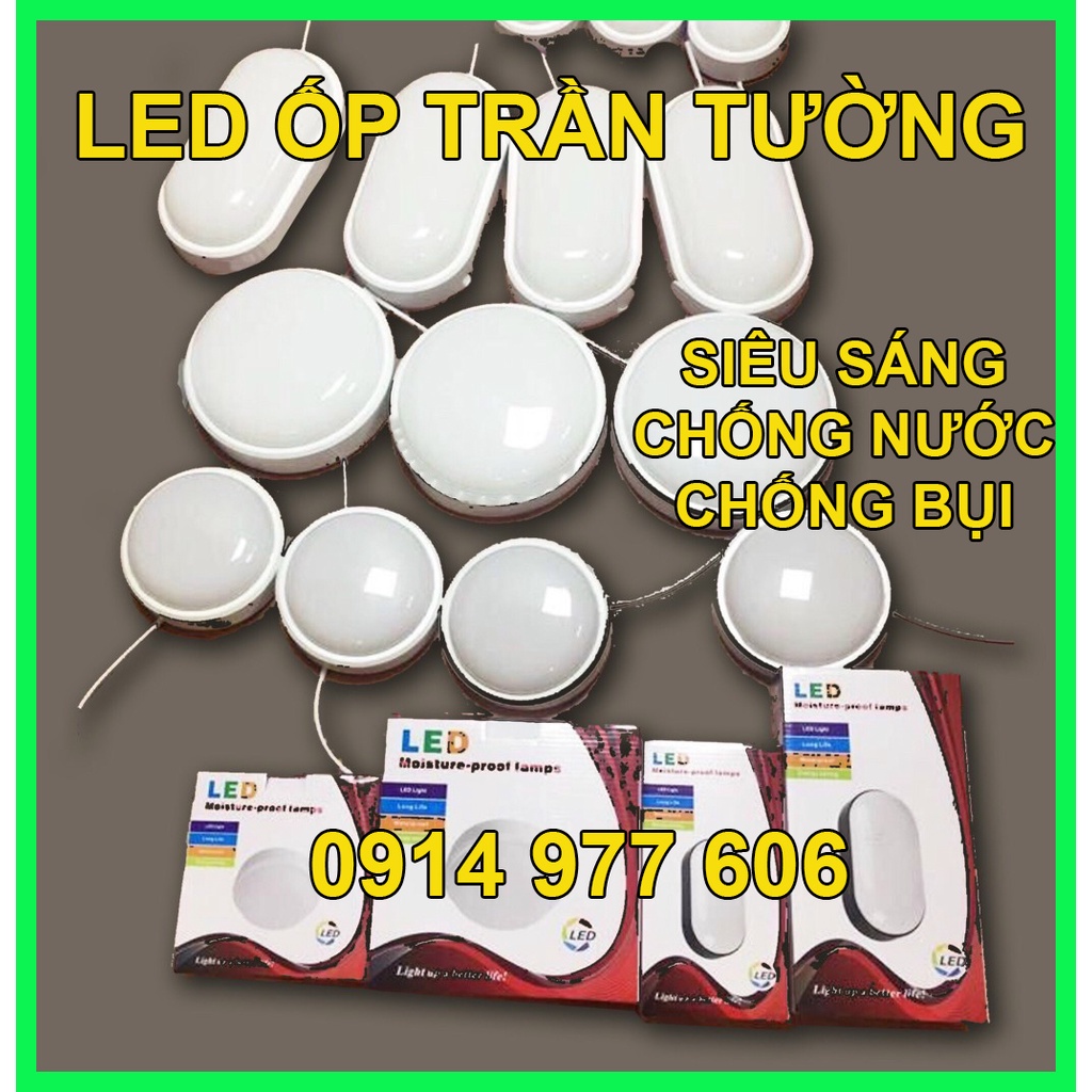 💥Giá Sỉ💥 ĐÈN LED ỐP TRẦN NỔI 15W, 20W CHỐNG BỤI, CHỐNG NƯỚC HÌNH TRÒN, BẦU DỤC, VIỀN ĐEN, TRẮNG, IP 65, cầu thang
