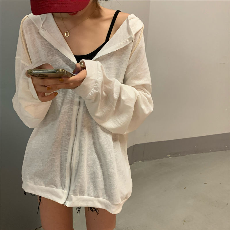 Áo khoác chống nắng tay dài dáng rộng phong cách Hàn Quốc thời trang mùa hè mới dành cho nữ W012