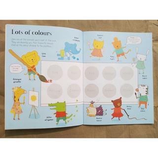 [Big Sale!] Dính dán - Usborne sticker book - First Colours