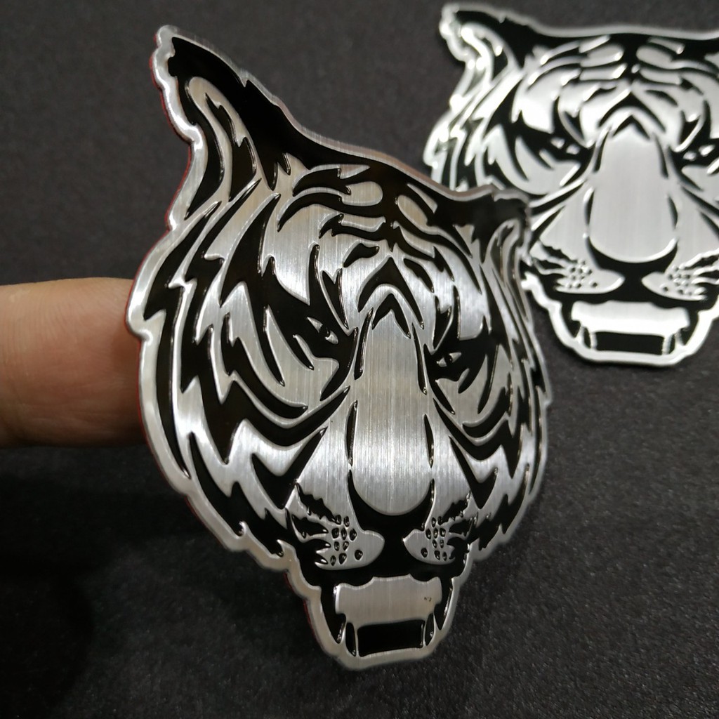Tem nhôm dán xe logo hình đầu đại bàng hổ sư tử