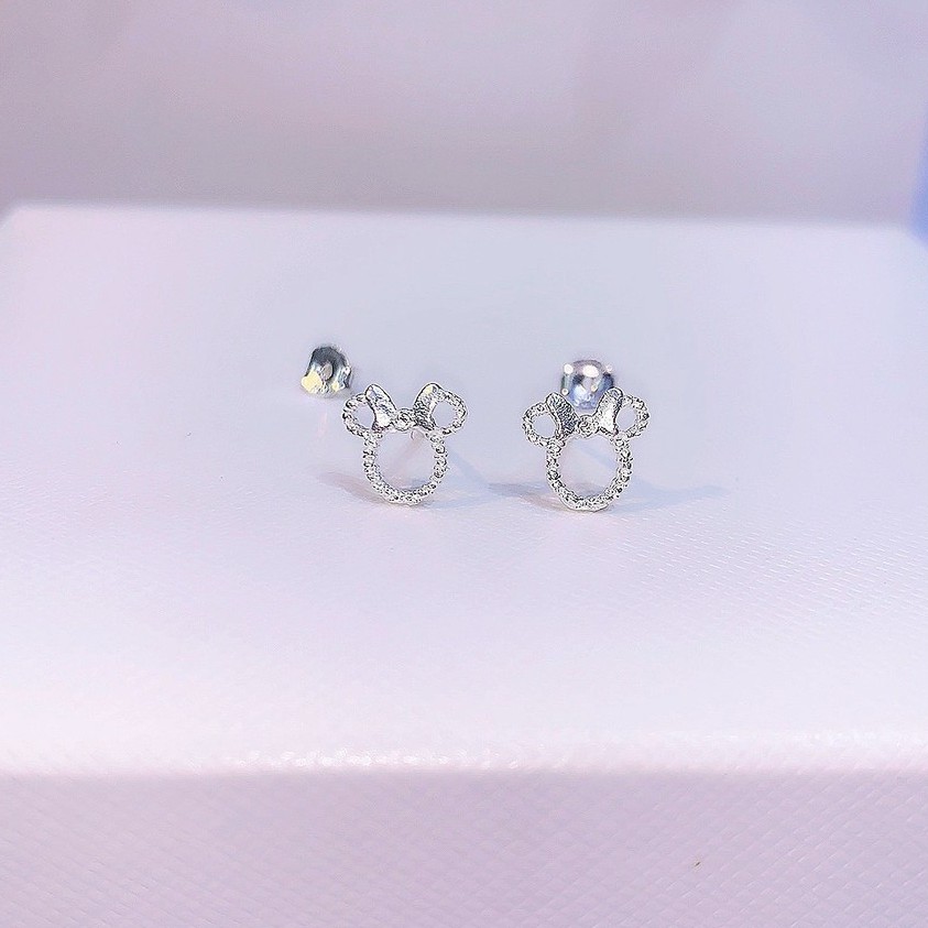Khuyên tai cho bé gái hình Mickey, Bông tai bé gái xinh xắn Minh Hang Jewelry