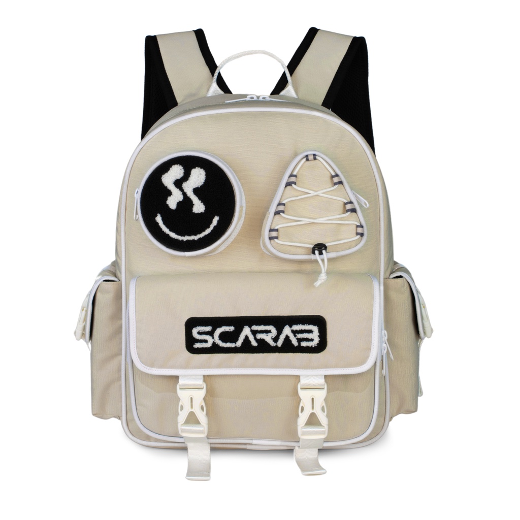 Balo Đi Học SCARAB - SHAPES™ Backpack Beige