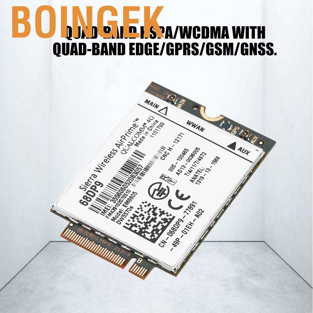 Boingek NGFF/M.2 Network Card Module EM8805 3G 4G WWAN DW5570E DC-HSPA+ HSPA+ HSDPA HSUPA WCDMA