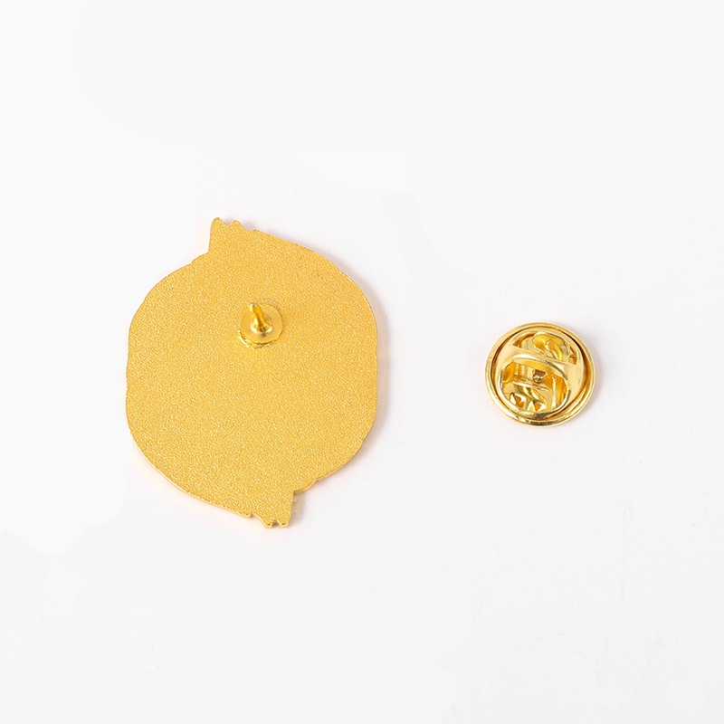 Ghim Cài Áo Hình Động Vật Cá/Mèo/Cáo Tráng Men Màu Đen Trắng Sáng Tạo 5 Kiểu Dáng Làm Quà Tặng Cho Bạn Bè