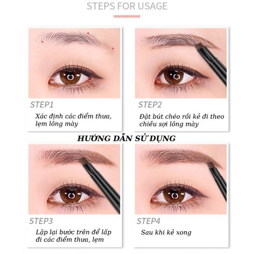 Chì kẻ lông mày phẩy sợi 4D dạng nước Hàn Quốc dễ kẻ, chống thấm nước và mồ hôi, lâu trôi, không lem - Baihee | BigBuy360 - bigbuy360.vn