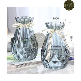 Bình cắm hoa thủy tinh, lọ cắm hoa thủy tinh 15cm Chill house
