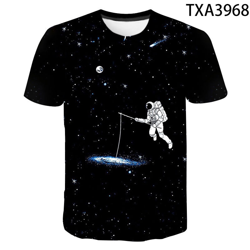 Áo Thun In Hình Vũ Trụ Galaxy 3D Thời Trang Dạo Phố Cá Tính Dành Cho Nam