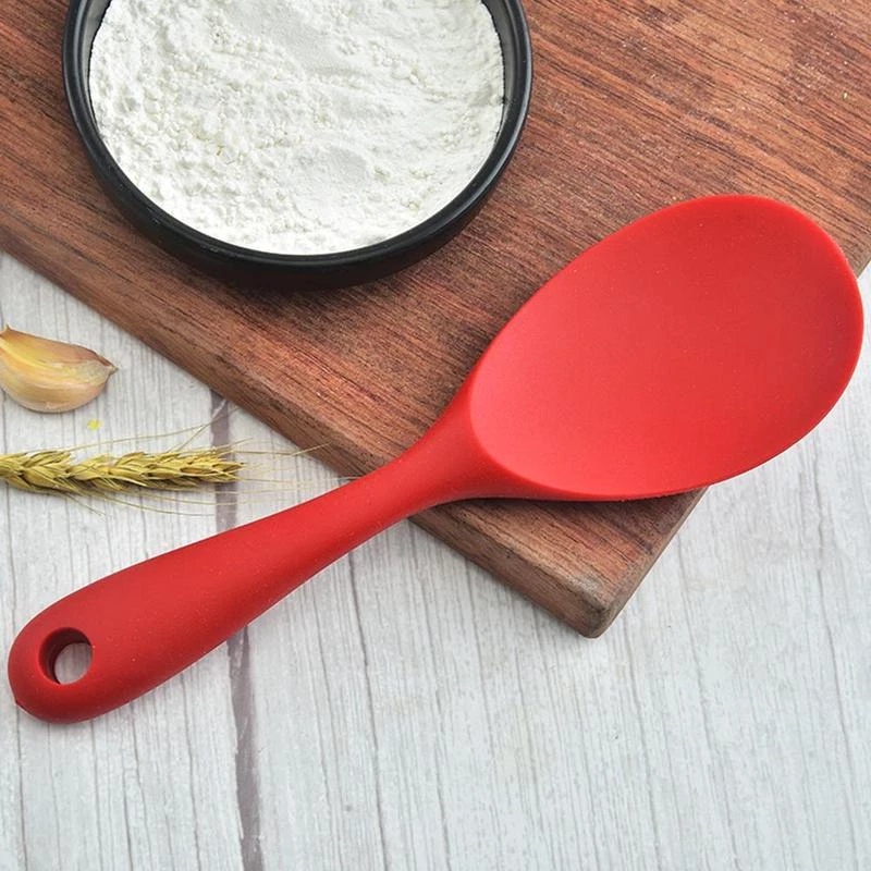 Muỗng xới cơm silicone chống dính chịu nhiệt tiện lợi cho nhà bếp