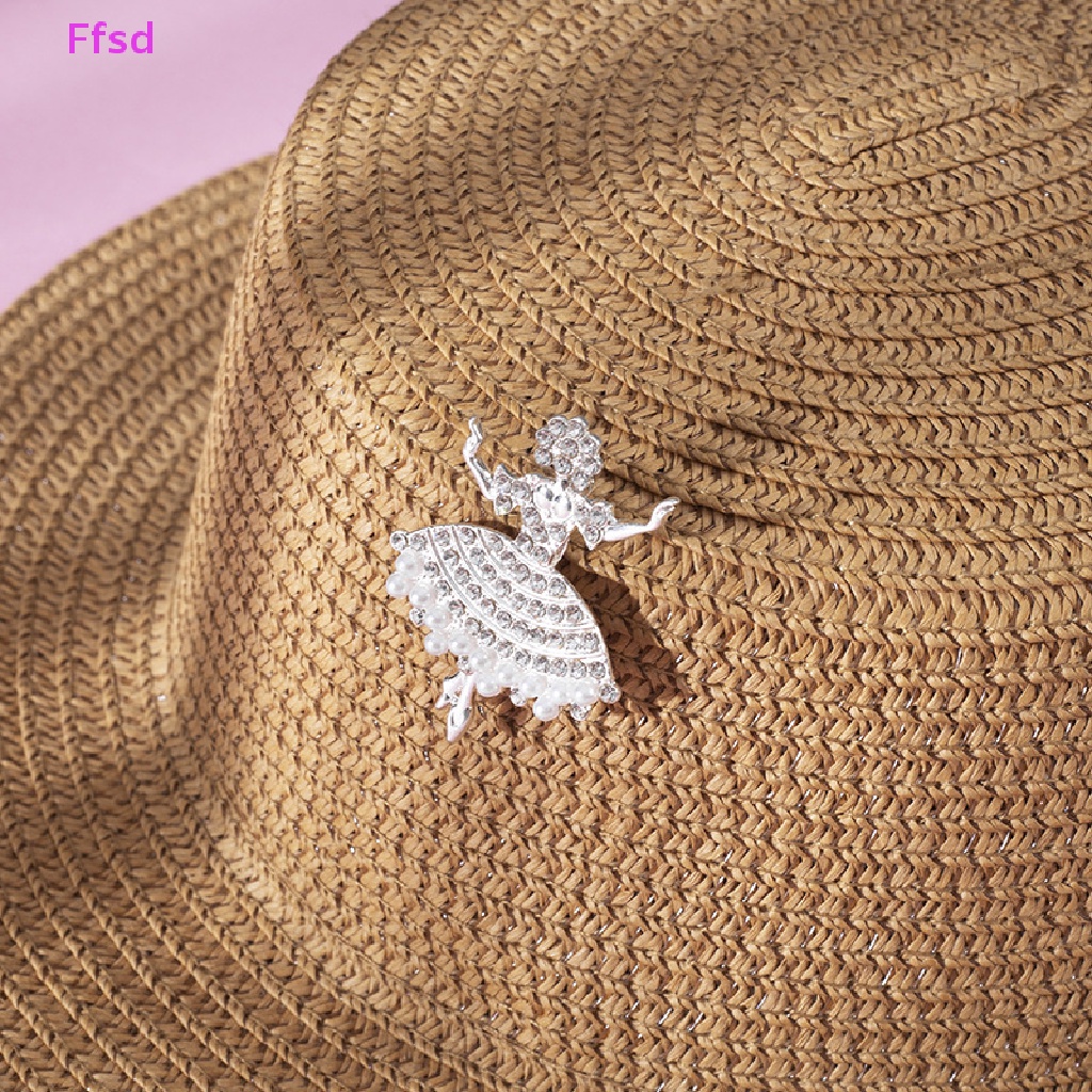 Ghim Cài Áo Hình Vũ Công Ba Lê Đính Đá Pha Lê Thời Trang Cho Nữ