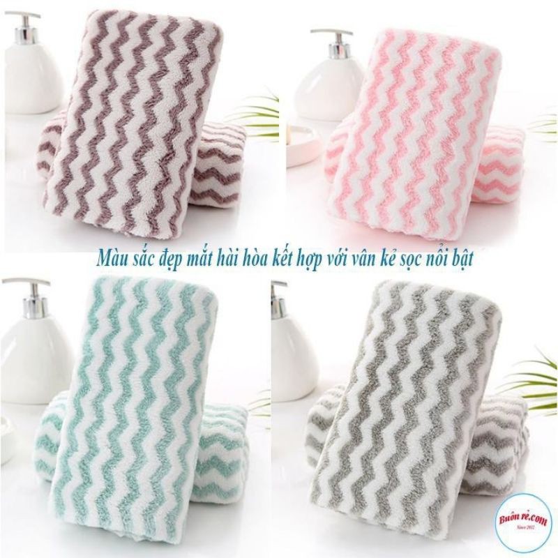 KHĂN MẶT LÔNG MỀM XUẤT HÀN ( 30 x 50cm )