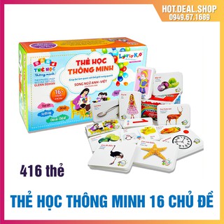 Bộ thẻ học thông minh 16 chủ đề song ngữ cho bé - Thẻ học thông minh Glenn Doman
