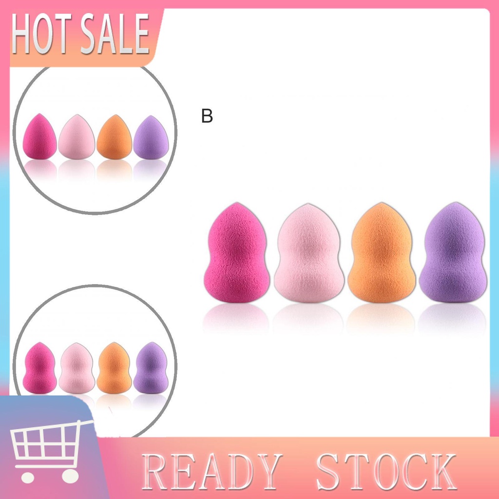 Bộ 4 mút trang điểm hình quả bầu dùng được cả ướt và khô
 | BigBuy360 - bigbuy360.vn