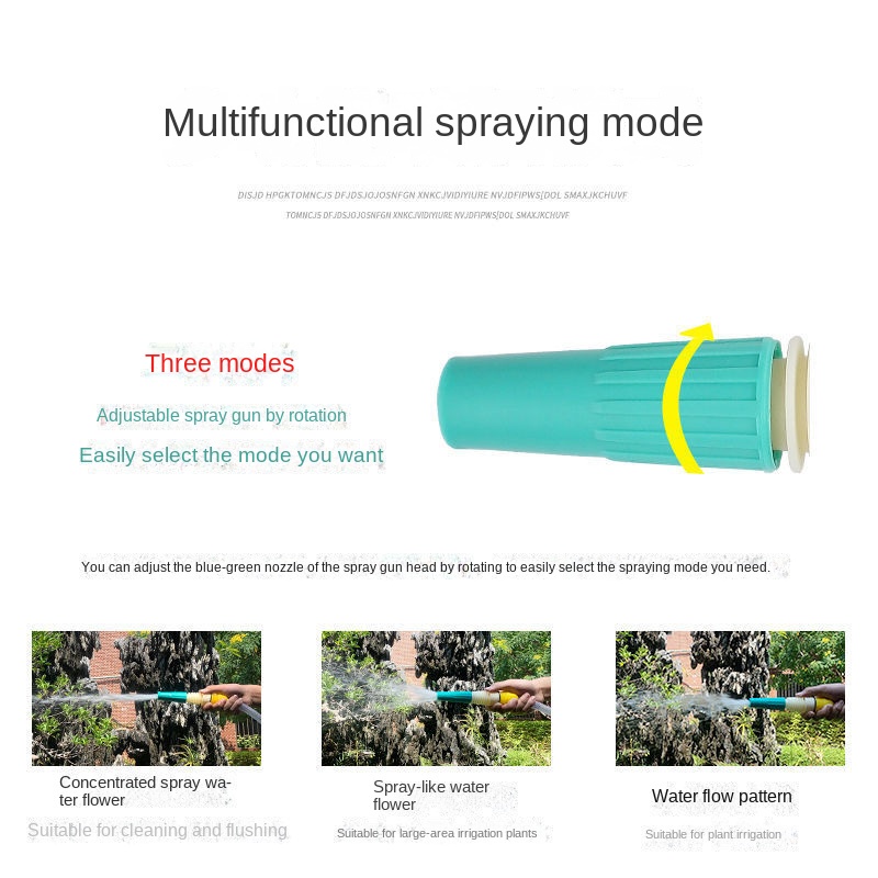 Vòi Phun Nước Tưới Cây 4 Điểm 6 Điểm 3 cm Áp Suất Lớn