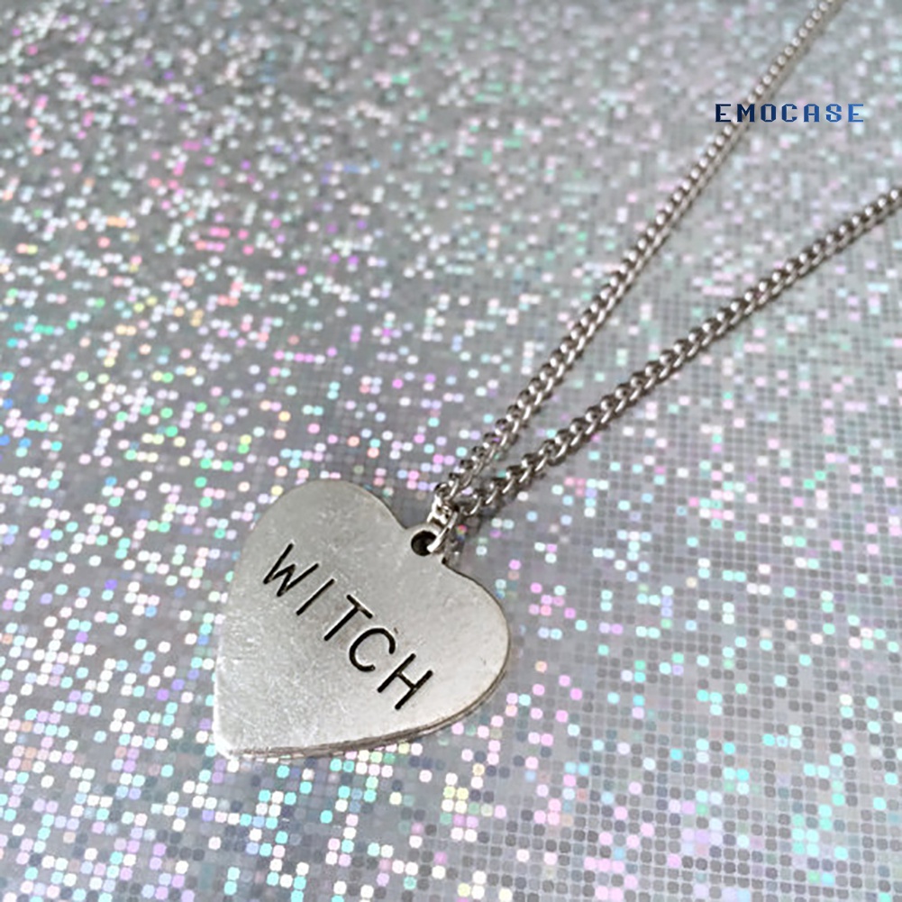 Vòng cổ Hợp Kim Mặt Trái Tim Khắc Chữ Sáng Tạo